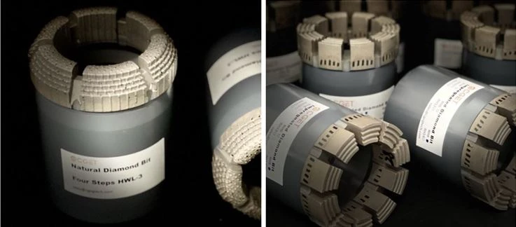 Diamond Core Bits used for exploration drilling