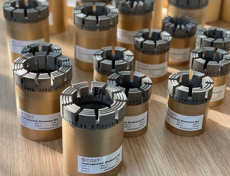 BQ NQ HQ PQ Brocas de núcleo de diamante impregnado para cableado