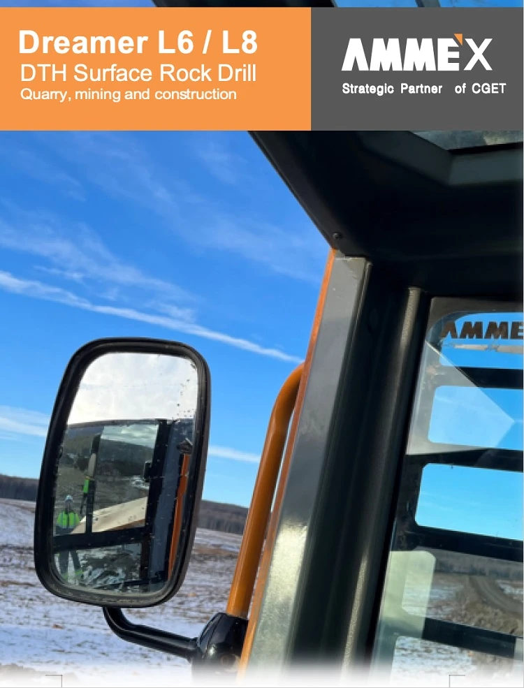 Taladro de roca de superficie L6/L8 DTH para minería y construcción de canteras